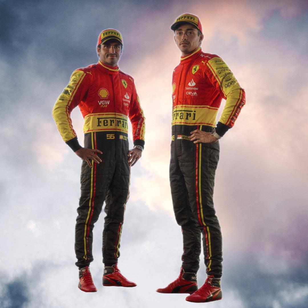 Carlos Sainz Jr 2023 Scuderia Ferrari Monza Special Edition F1 Replica Race Suit