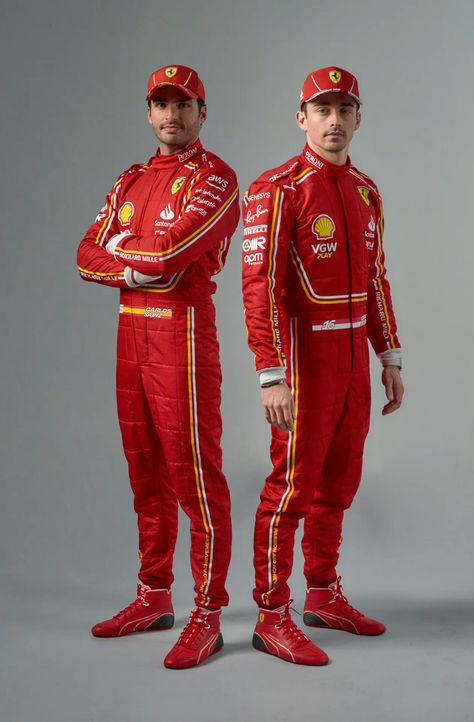 Charles Leclerc 2024 Ferrari Race Suit - Dubai Racing Gear