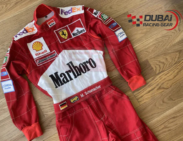 F1 Michael Schumacher 2001 Printed Race Suit