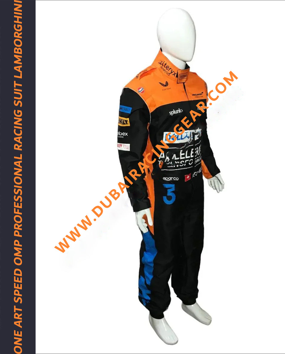 Daniel Ricciardo 2022 McLaren F1 Replica Race Suit - Dubai Racing Gear