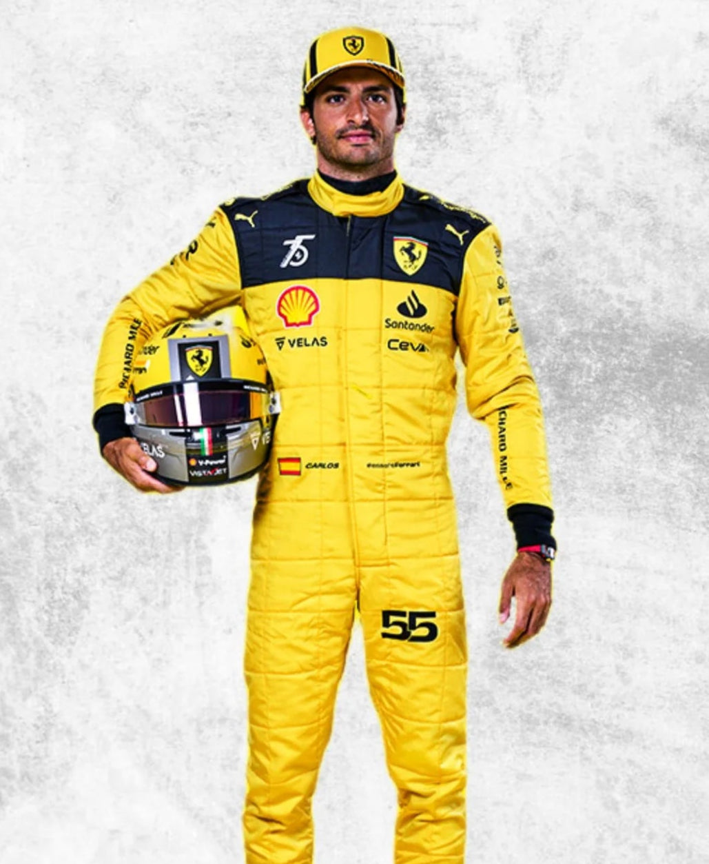 Carlos Sainz Yellow 2022 Model Printed F1 Race