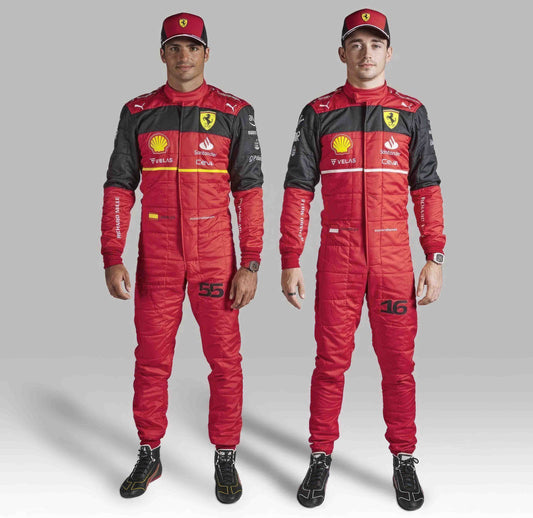 Carlos Sainz And Charles Leclerc Ferrari 2022 Racing Suit