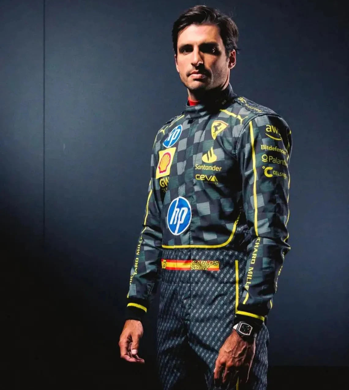 Charles Leclerc And Carlos Sainz Scuderia Ferrari HP's Carbon-Fibre Race Suits Italian Grand Prix