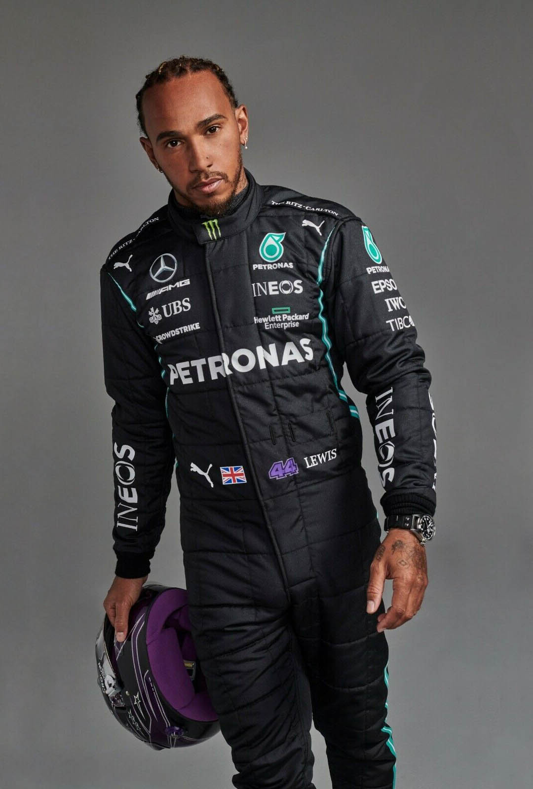 2021 Lewis Hamilton Mercedes F1 Race Suit