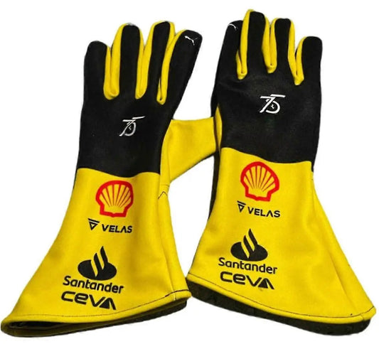 2022 Charles Leclerc Gloves - Ferrari F1 Gloves - Dubai Racing Gear