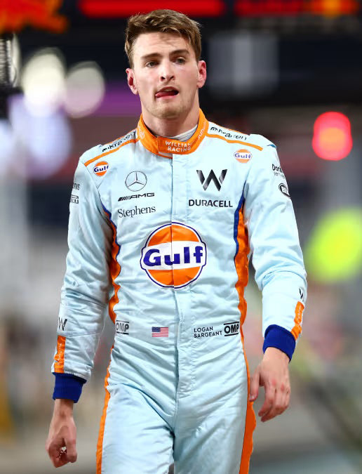 2023 Logan Sargeant Gulf & William Race Suit Singapore GP