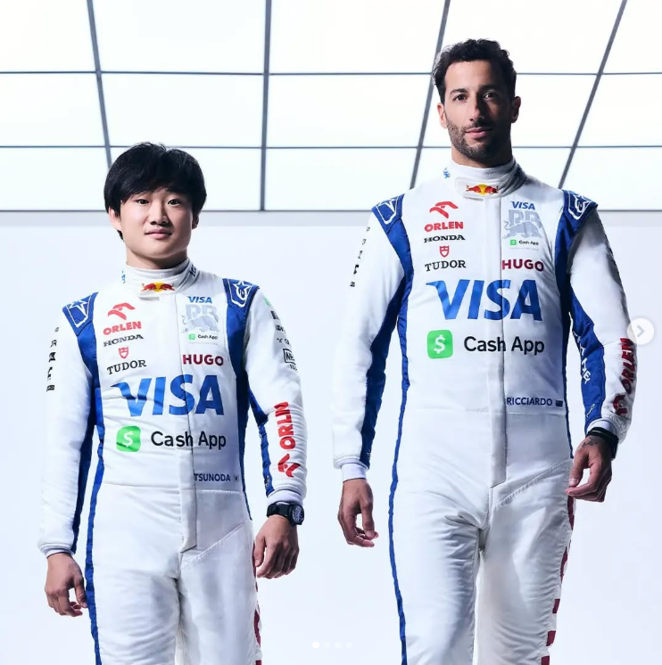 2024 Daniel Ricciardo Yuki Tsunoda RB F1 Team Race Suit - Dubai Racing Gear