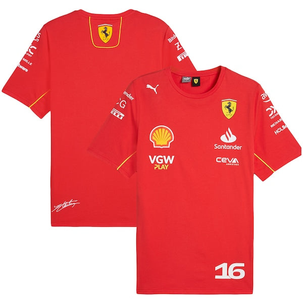 Scuderia Ferrari 2024 Team Charles Leclerc T- Shirt